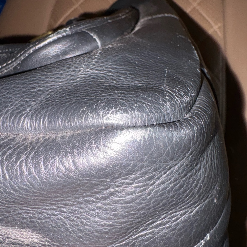 Coach Campbell F24686 Black Leather Hobo Shoulder Bag Purse Brass Buckle Handbag - Picture 10 of 10